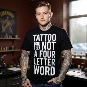 Tattoo Pride Tee ✦ INKED SHOP x Steadfast Collab ✦ Black Graphic Streetwear S